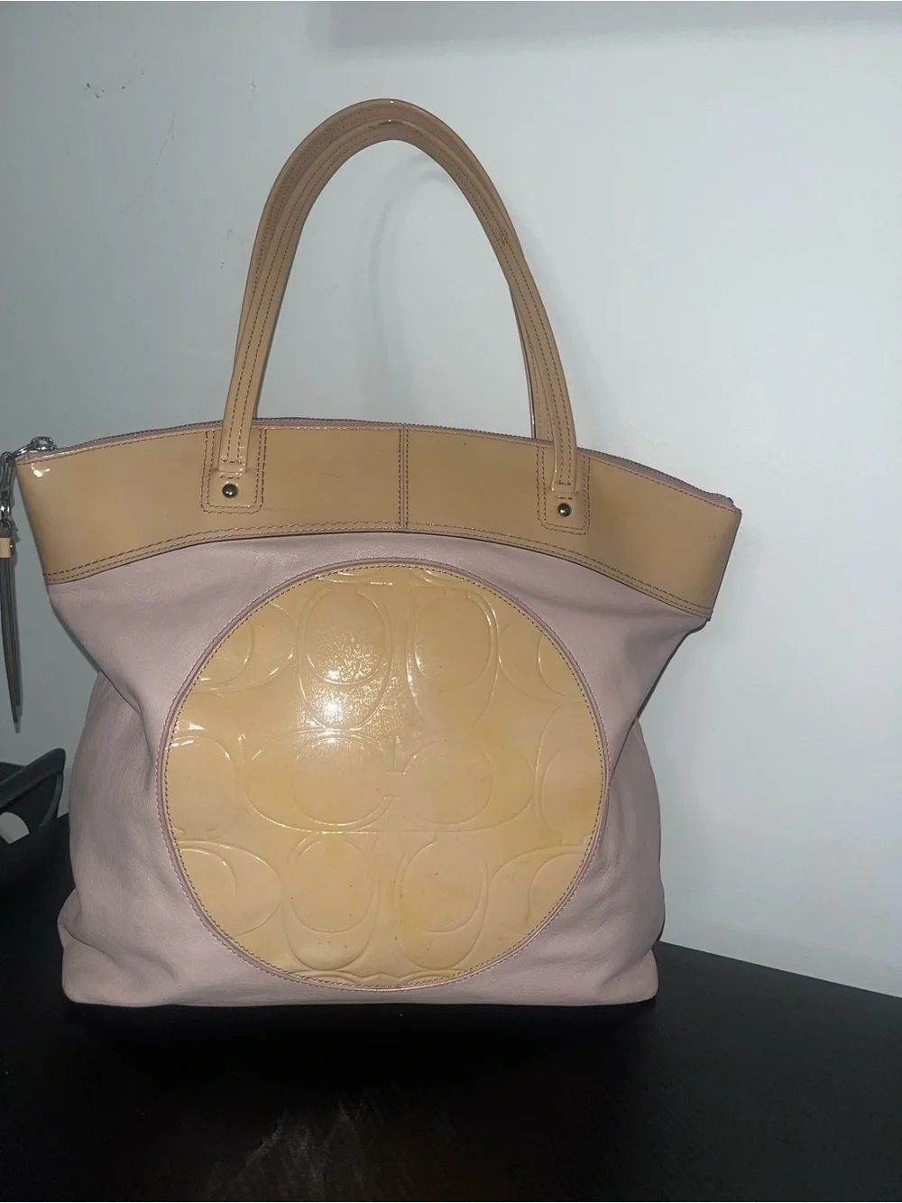 Coach Signature Laura Tote - Tattersall Interior Lining